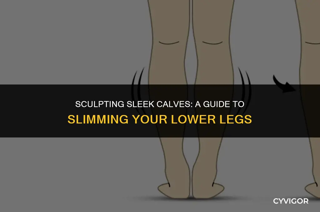 how to slim calf muscles