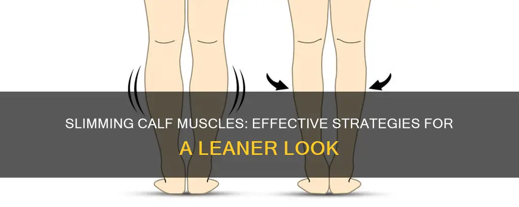 how to slim calves muscles