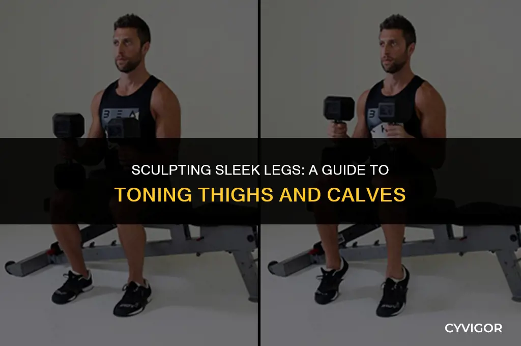 how to slim down thigh and calf muscles