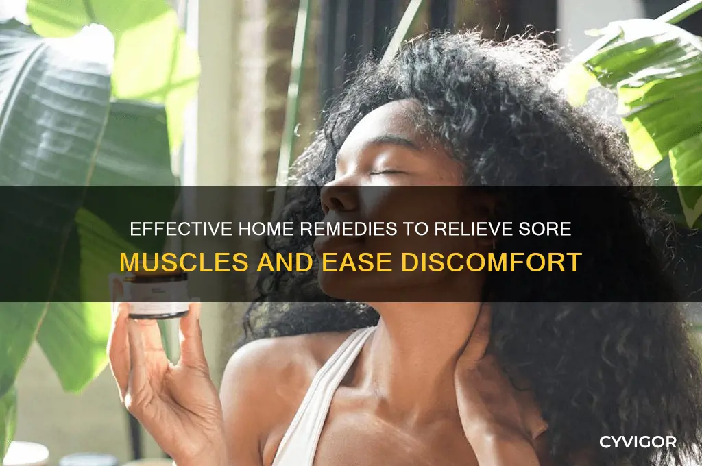 how to soothe sore muscles at home