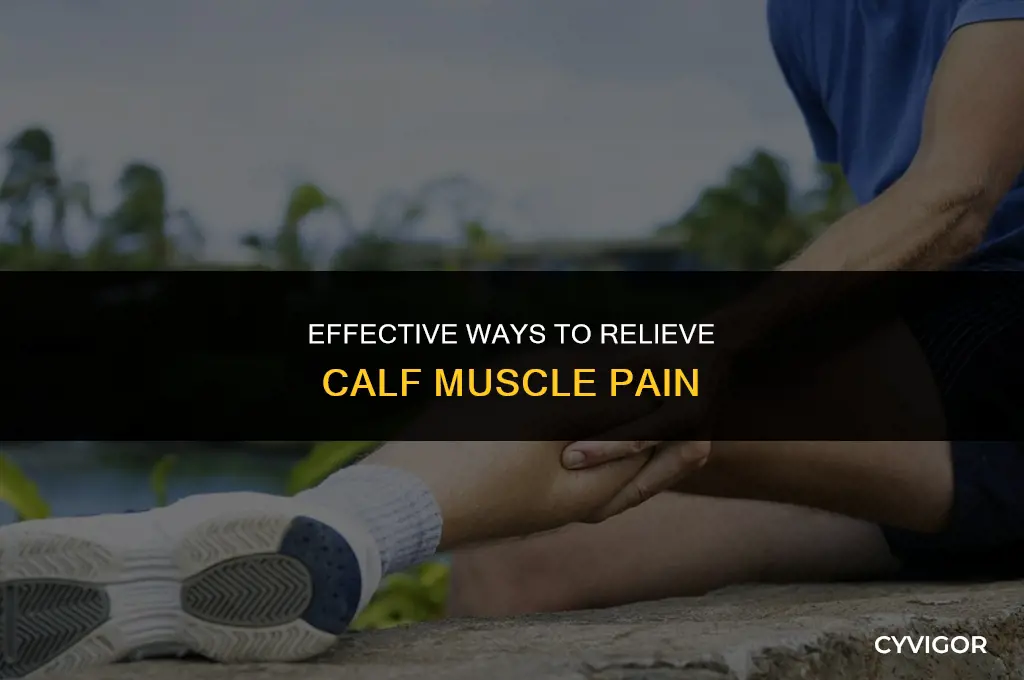 how to stip ache in the calf muscle