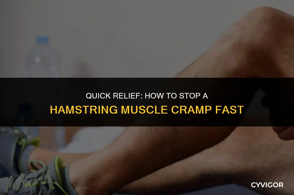 how to stop a muscle cramp in your hamstring