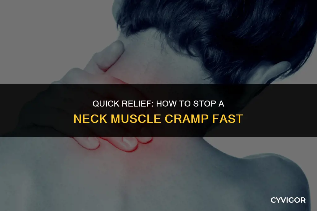 how to stop a muscle cramp in your neck