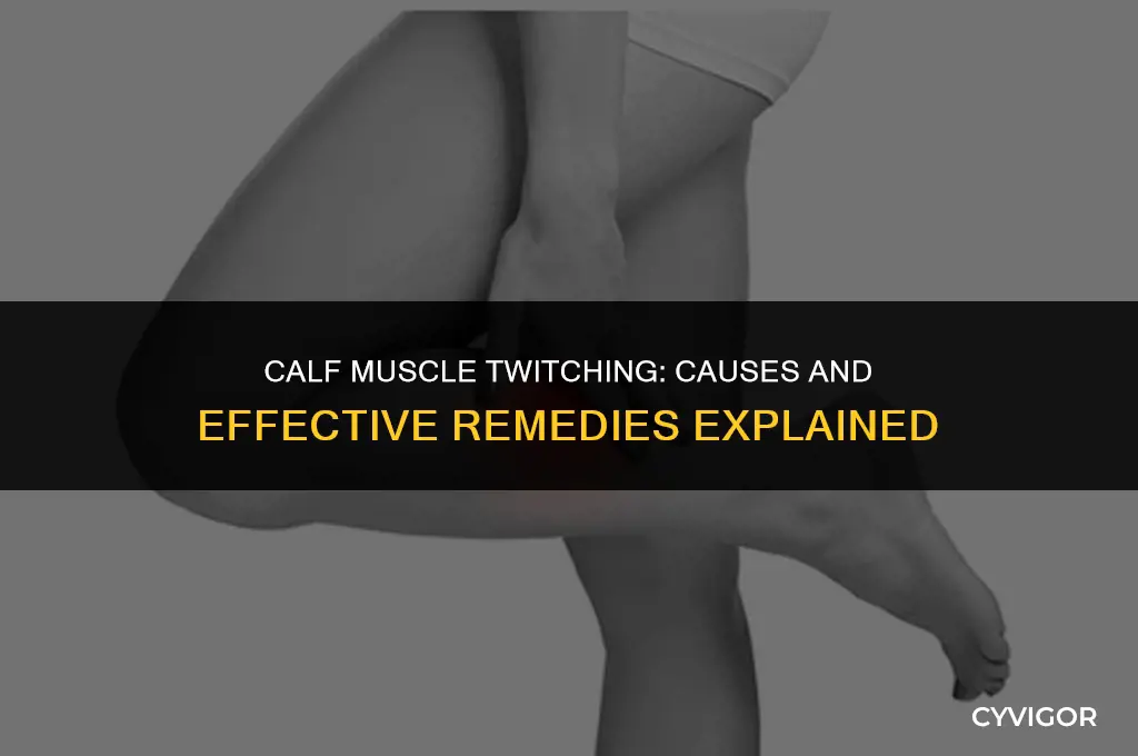 how to stop calf muscle twitching