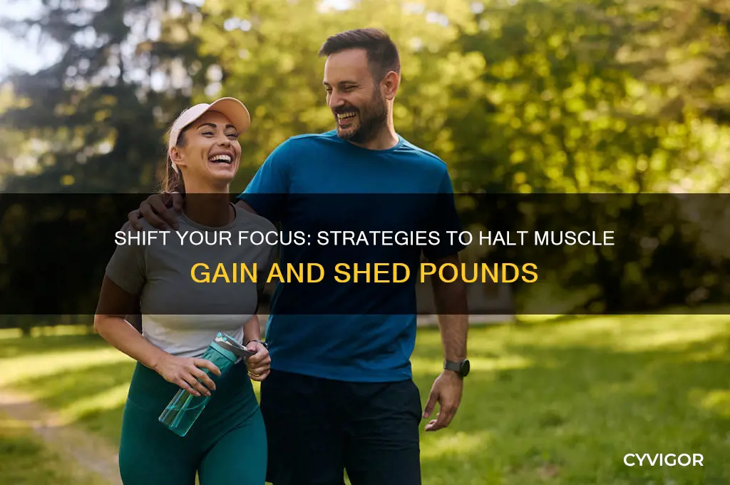 how to stop gaining muscle and lose weight
