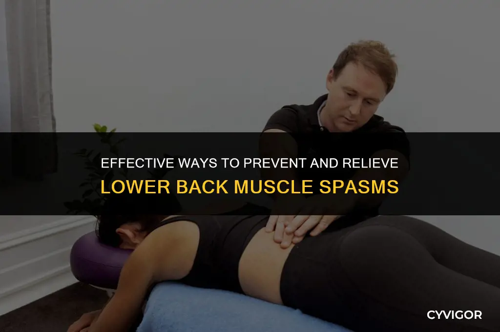 how to stop lower back muscle spasms