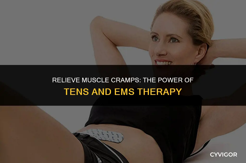 how to stop muscle cramp with tens or ems