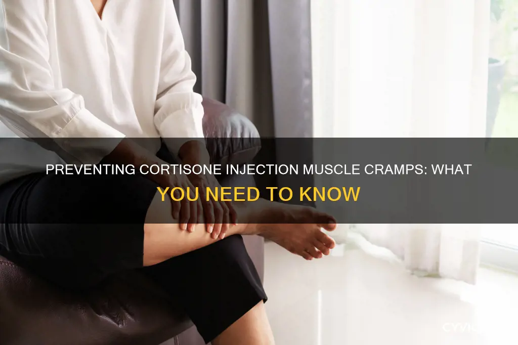 how to stop muscle cramped caused by cortisone injection