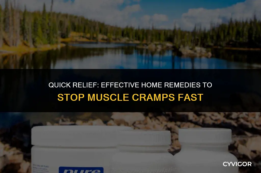 how to stop muscle cramps fast home remedies