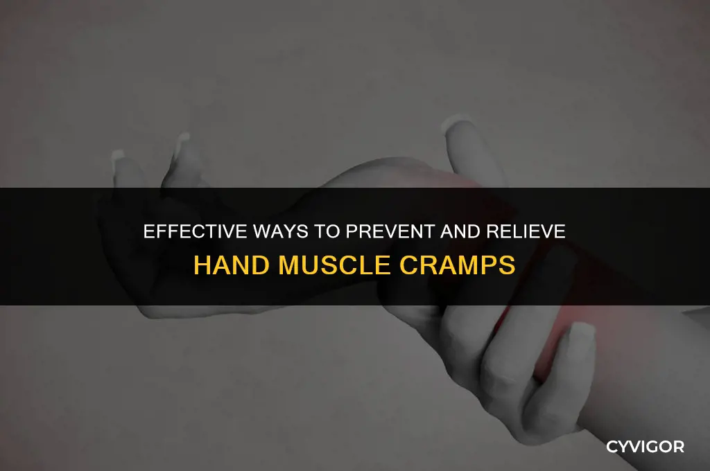 how to stop muscle cramps in hands