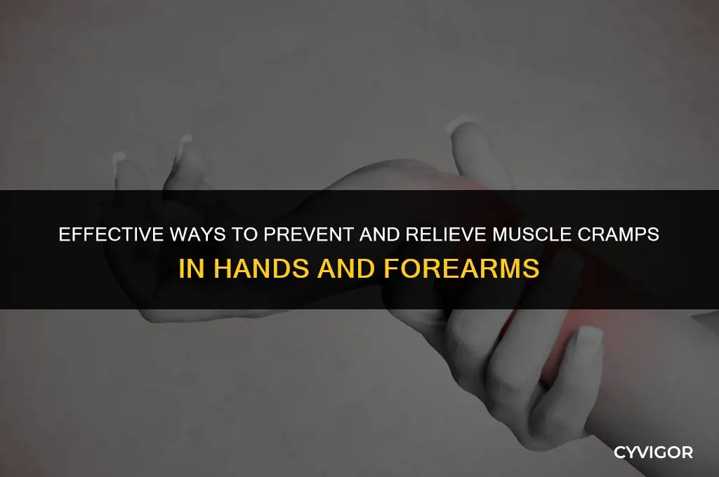 how to stop muscle cramps in my hands and forearms