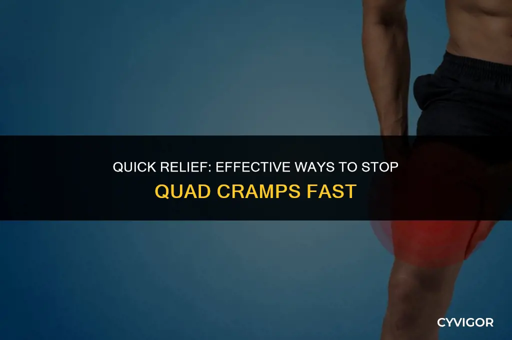how to stop quad cramps immediately