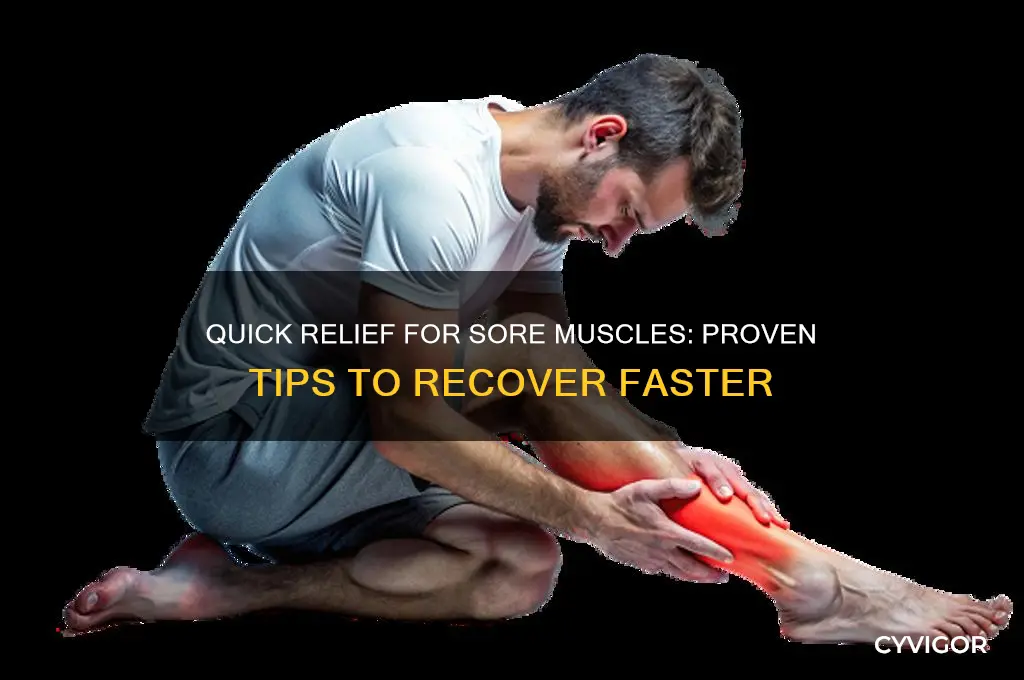 how to stop sore muscles fast
