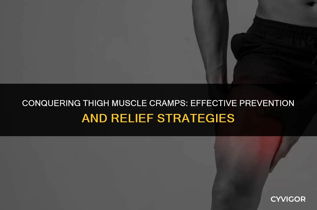 how to stop thigh muscle cramping
