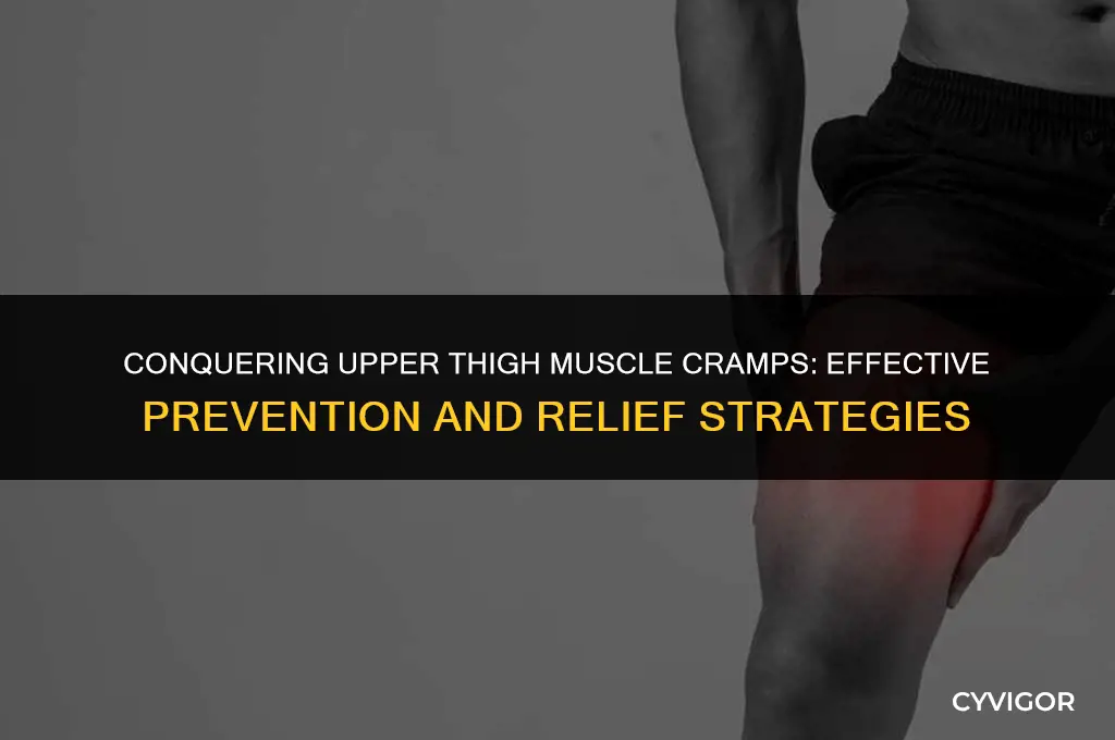 how to stop upper thigh muscle cramps