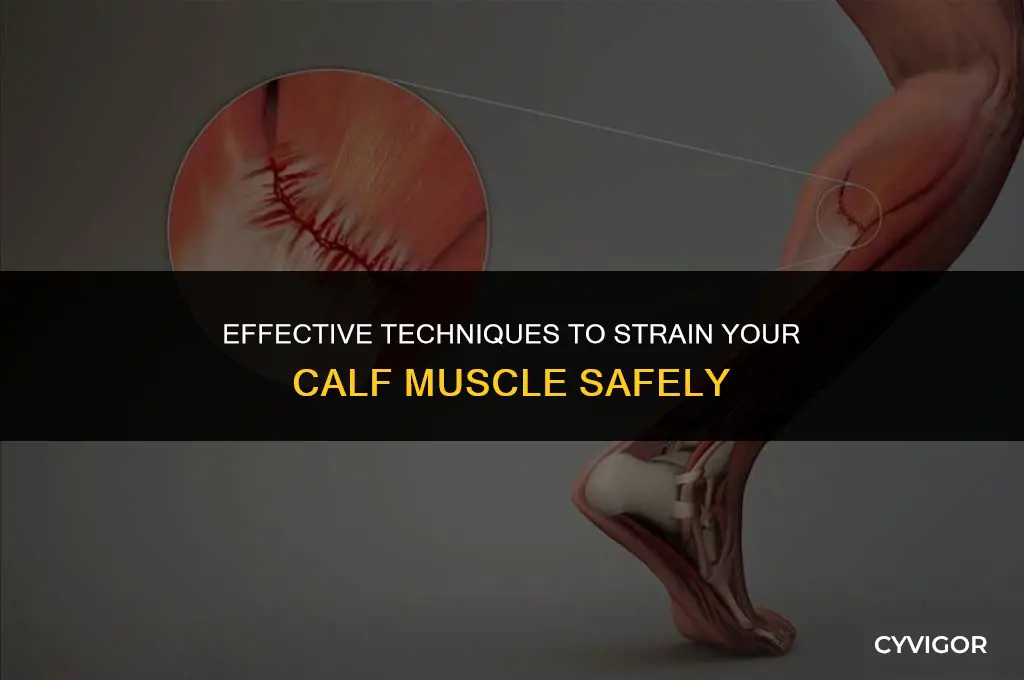 how to strain a calf muscle