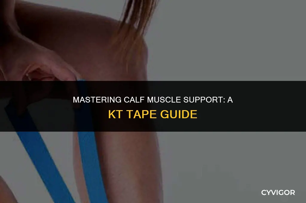 how to strap a calf muscle with kt tape