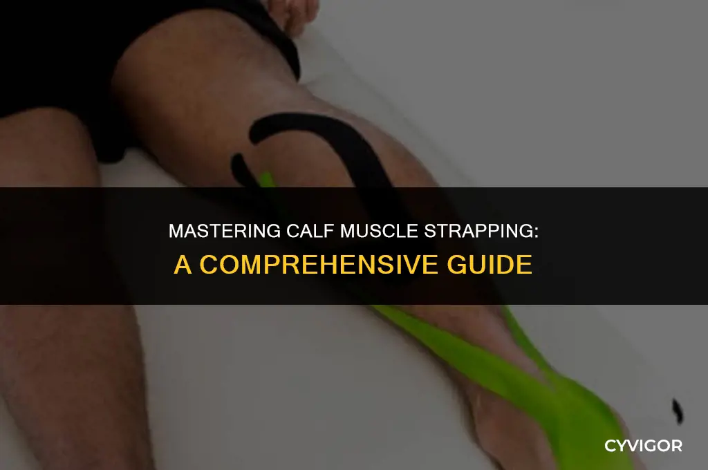 how to strap a calf muscle with strapping tape