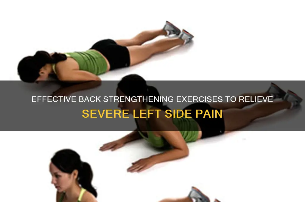 how to stregnth back muscles severe left side back pain