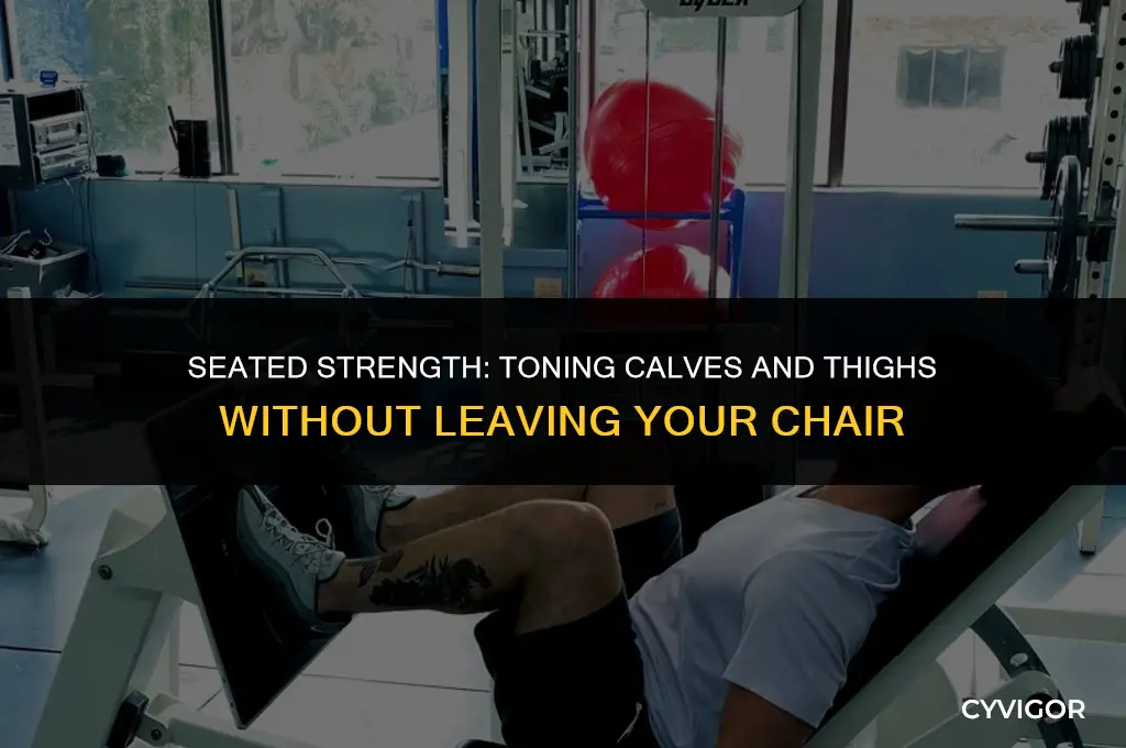 how to strengthen calf and thigh muscles while sitting