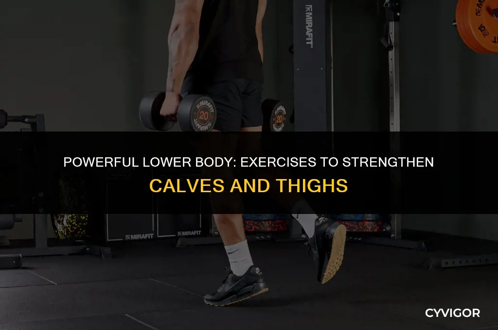 how to strengthen calf and thigh muscles