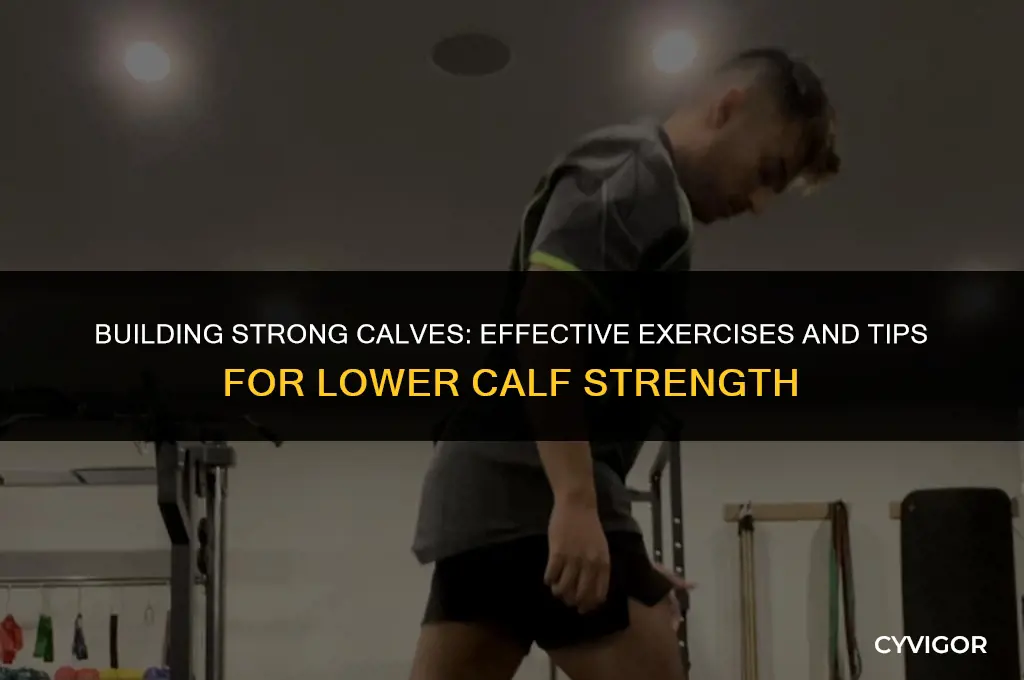 how to strengthen lower calf muscles