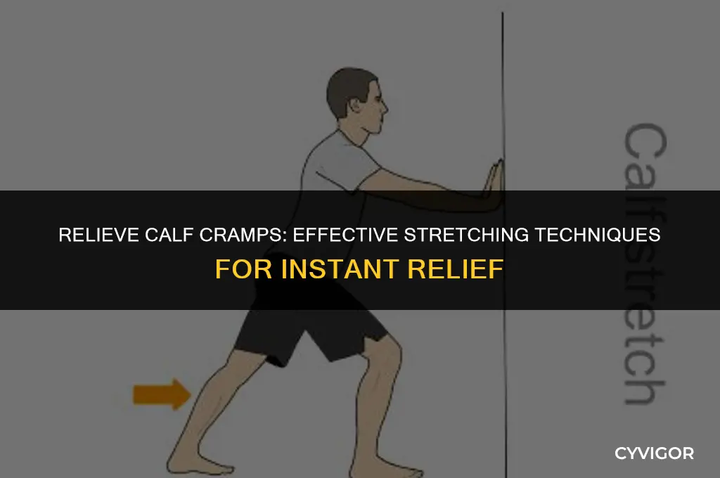 how to stretch a cramped calf muscle