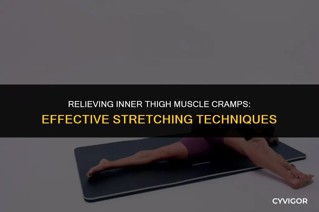 how to stretch a muscle cramp in inner thigh