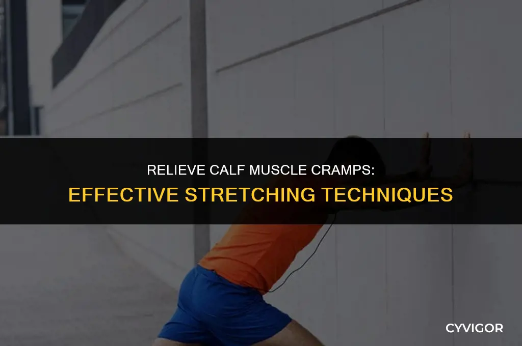 how to stretch calf muscle cramp
