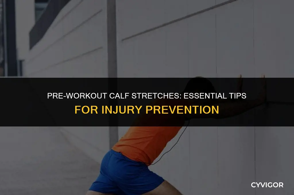 how to stretch calf muscles before exercise