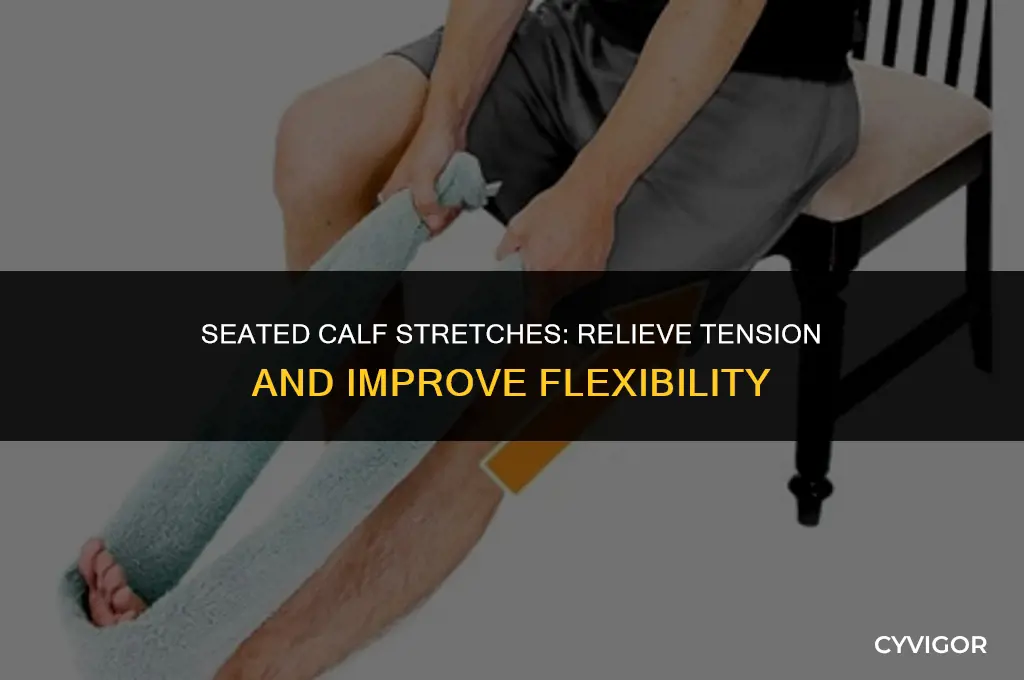 how to stretch calf muscles while sitting
