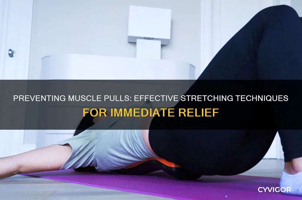 how to stretch out a muscle about to pull
