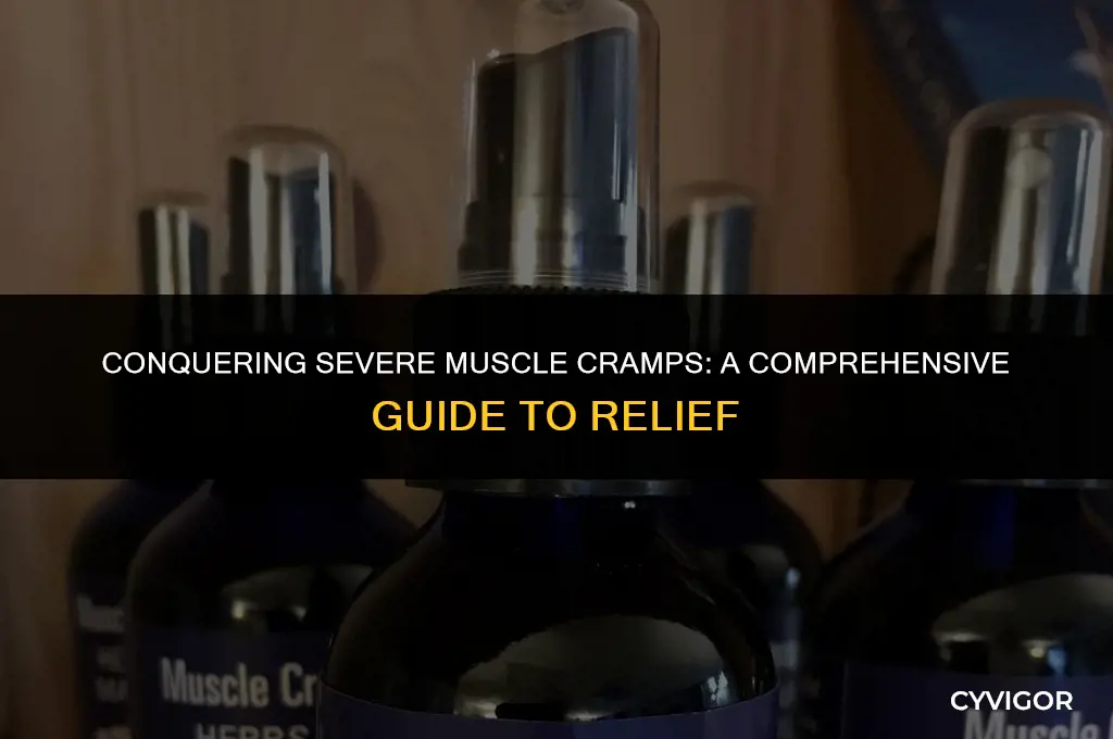 how to sure severe muscle cramps