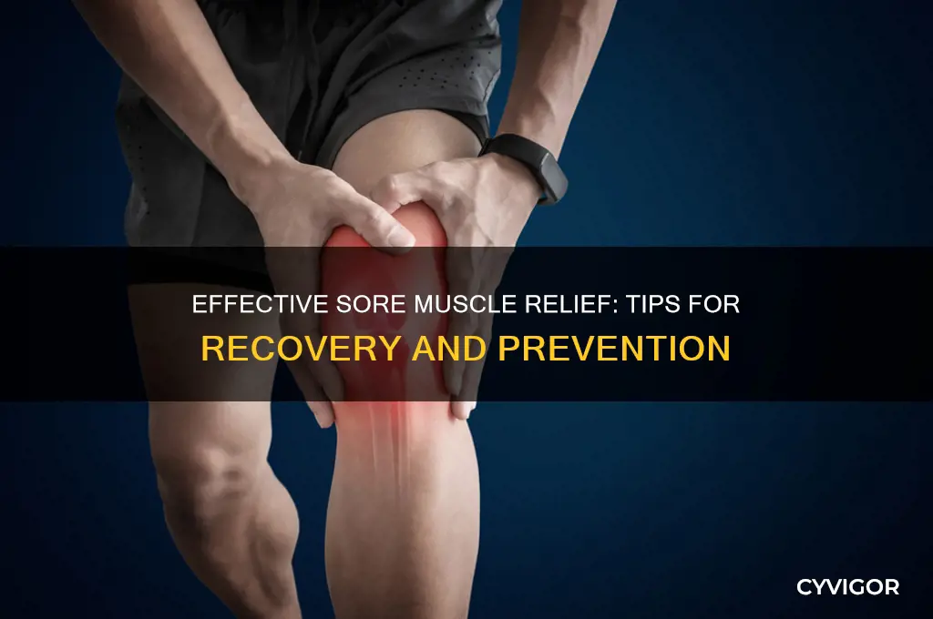 how to take care of sore muscles