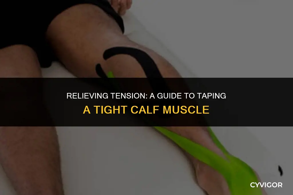 how to tape a tight calf muscle