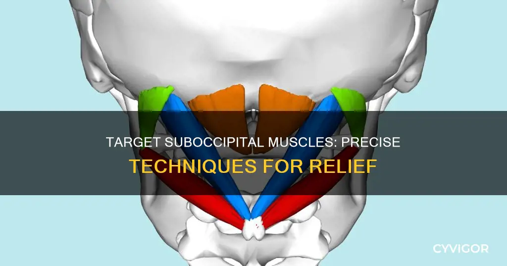 how to target suboccipital muscles