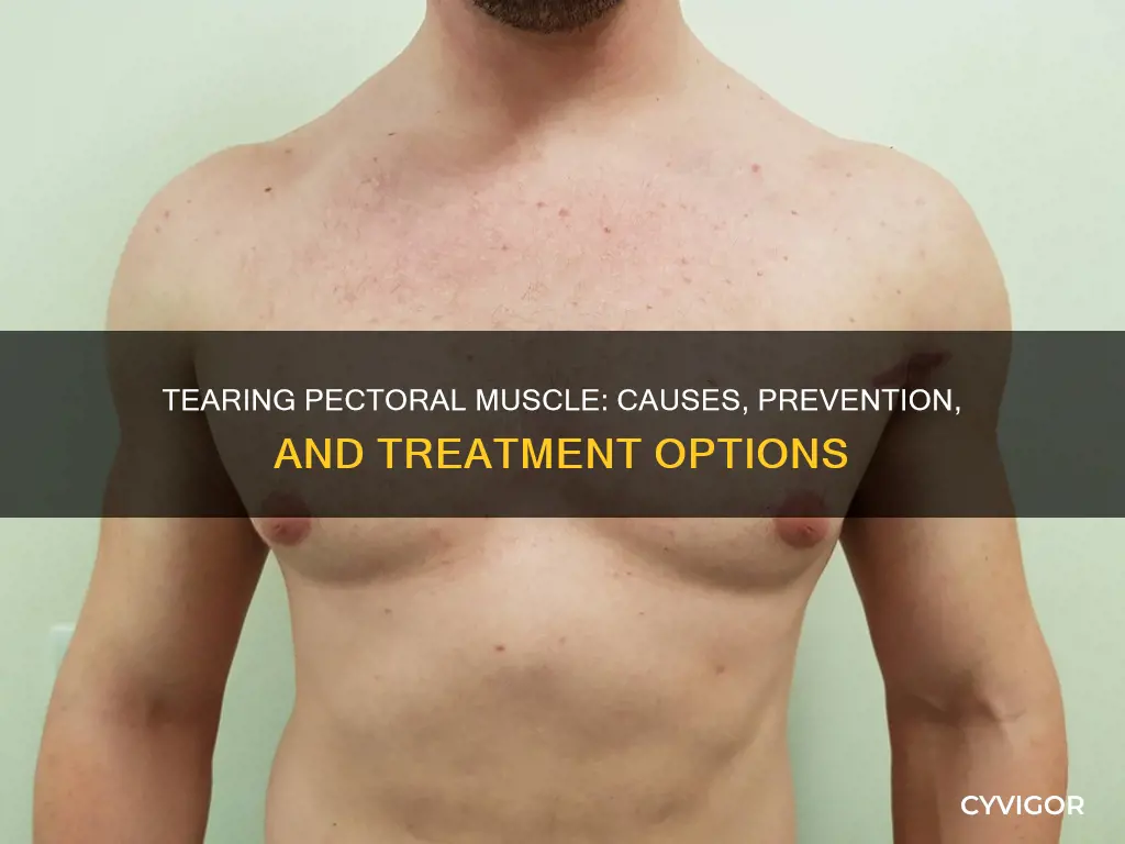 how to tear pectoral muscle