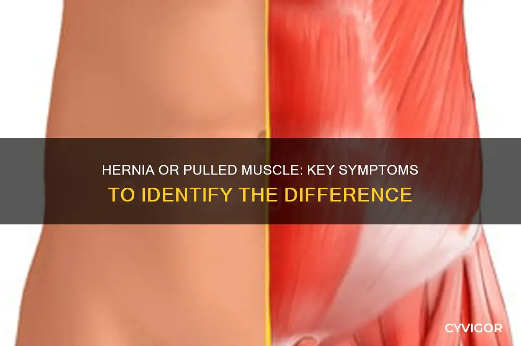 how to tell a hernia from a pulled muscle