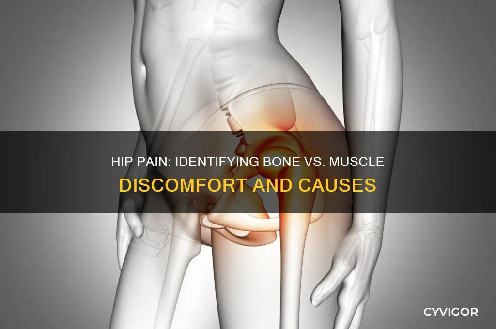 how to tell if hip pain is bone or muscle