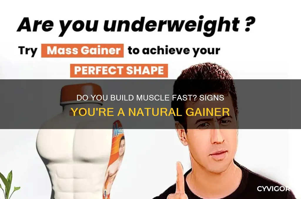 how to tell if you gain muscle easily
