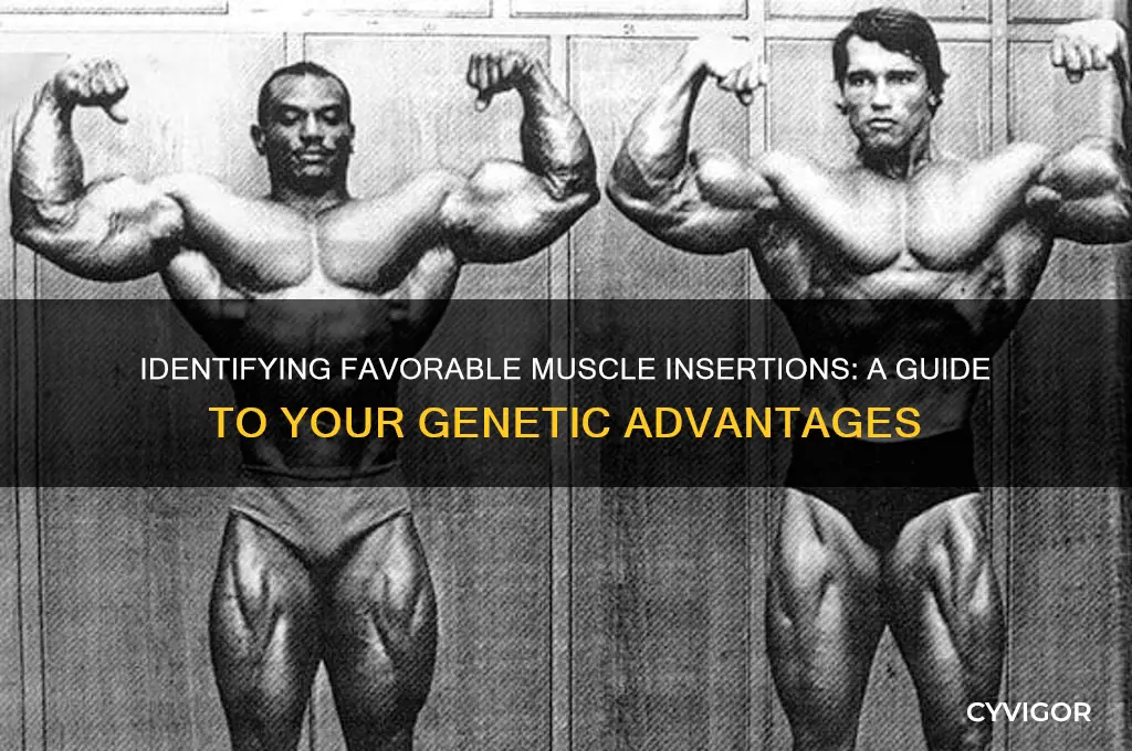 how to tell if you have good muscle insertions