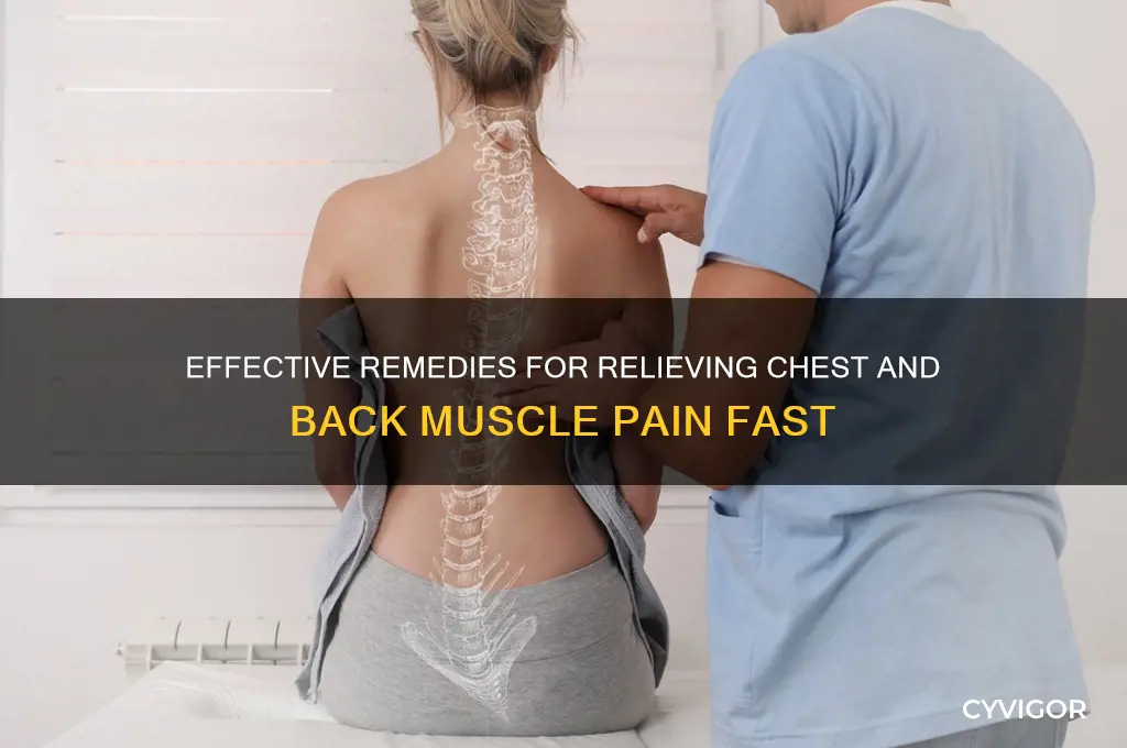 how to threat muscle pain in the chest and back