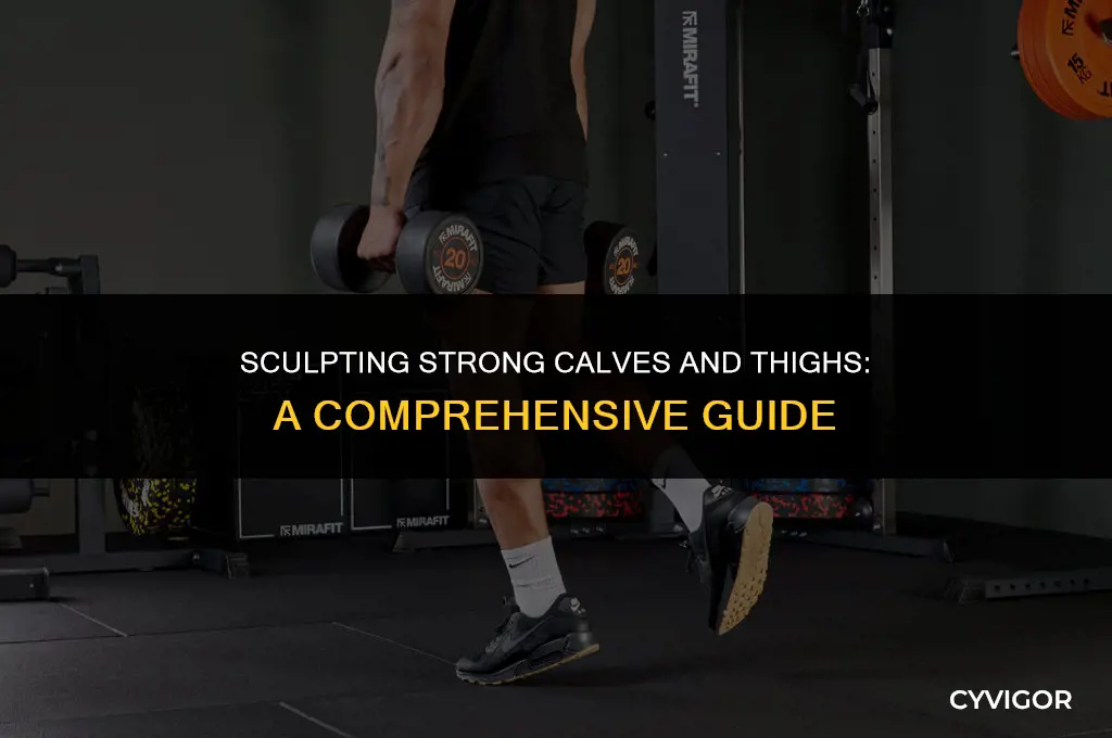 how to tone calf and thigh muscles