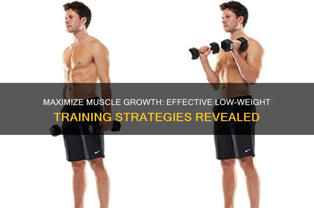 how to train with low weight and gain muscle