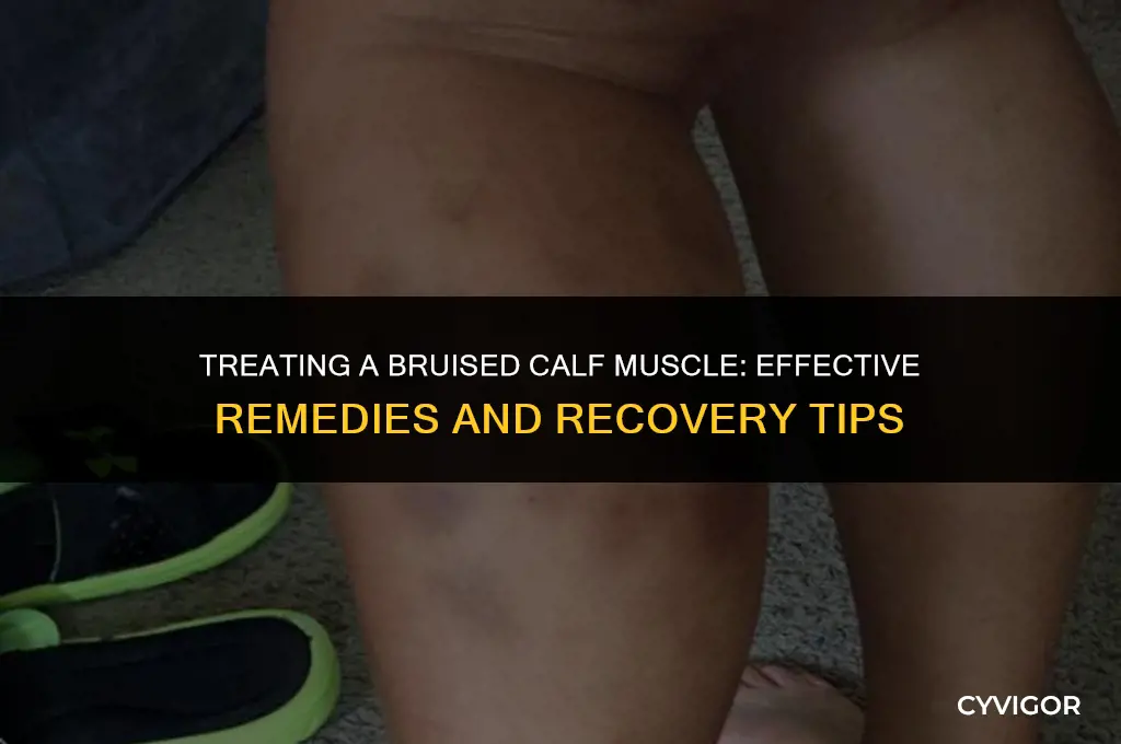 how to treat a bruised calf muscle