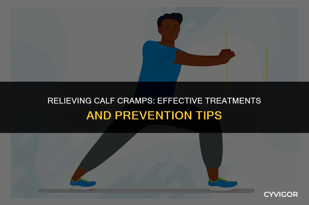 how to treat a cramped calf muscle