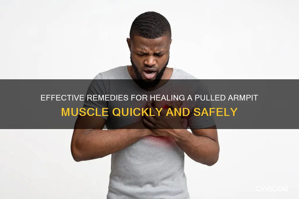 how to treat a pulled armpit muscle