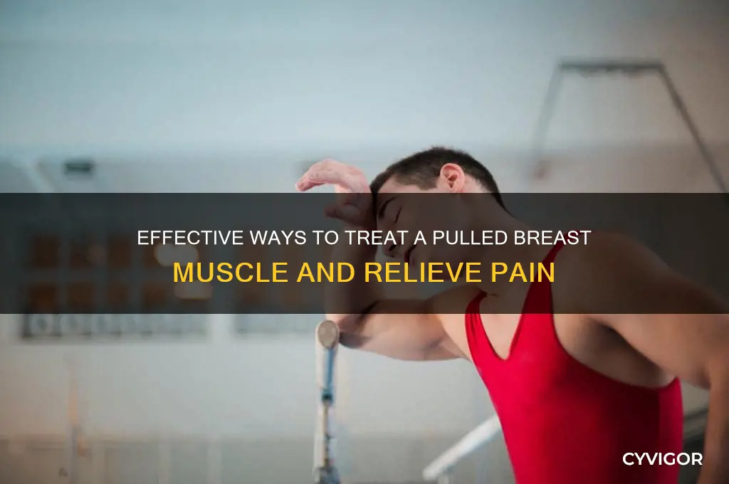 how to treat a pulled breast muscle