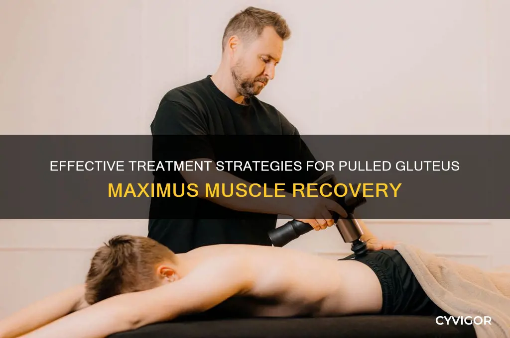 how to treat a pulled gluteus maximus muscle