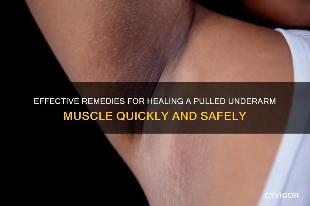 how to treat a pulled underarm muscle